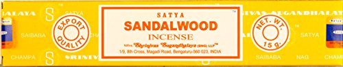 ETHNICITI Satya Nag Champa - Varillas de incienso de sándalo auténtico, 15 g, 1 paquete (sándalo)