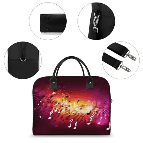Maletín liviano para laptop unisex con diseño Music Notes miniatura 6