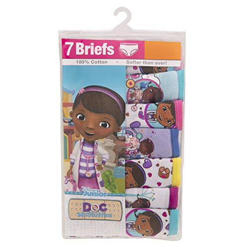Disney Junior Doc Mcstuffins 7-Pack Girls Panties Underwear 100% Cotton Comfortable2