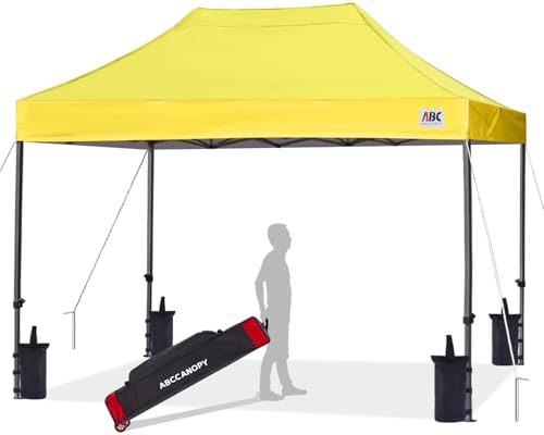 Image of ABCCANOPY Patio Pop Up Canopy Tent 10x15 Commercial-Series (Yellow)