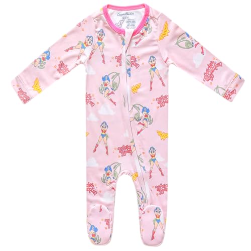 Image of Copper Pearl Baby Zip-Up Footie Pajamas - Soft Stretchy Sleep and Play Footies for Boys and Girls