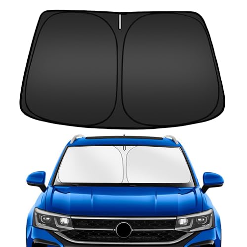 Image of ARISMOTOR Windshield Sun Shade for Volkswagen VW Taos 2022-2025 2026 | Custom Fit, Foldable, Front Window Sunshade Sun Visor Protector, Block UV Rays, Keep Car Cooler