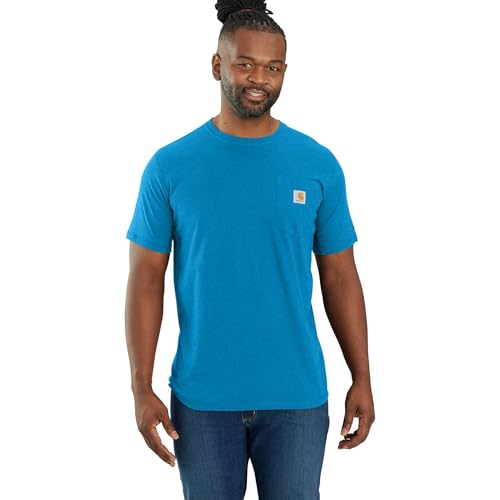 Image of Carhartt Men's Force Relaxed Fit Midweight Short-Sleeve Pocket T-Shirt