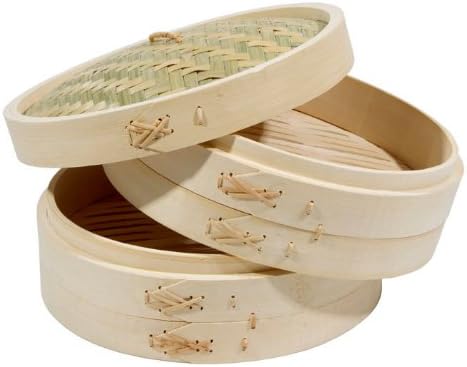 Town comida Servicio 34212Juego de vaporera de bambú de 12