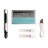 TSUGUKIT (つぐキット) 金継ぎ用 電動ミニルーター リューター セット (1.2ｍｍ ･ 1.4mm / 丸型ダイヤモンドビット) 金継ぎキット 充電式 小型 ルーター (ワイヤレス/ペン型) 食器 陶器