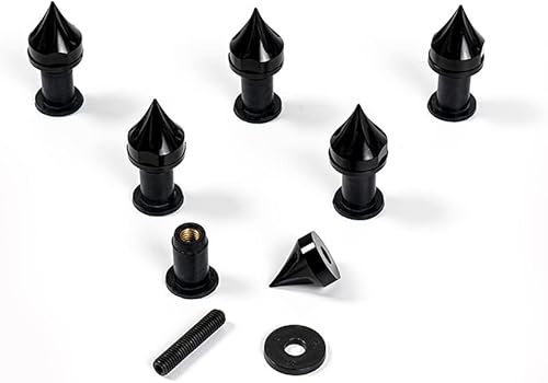 Miniatura 10 de WYNMOTO Pernos universales de aluminio para parabrisas de motocicleta, 6 piezas, tornillos para parabrisas, kit de montaje de sujetadores (naranja)