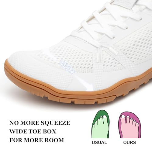 Pulltop Barefoot Trail Running Shoes for Womens - Wide Toe Box | Zero Drop Sole | Minimalist Crossfit Training Shoes3
