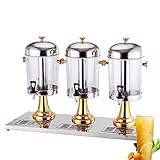 【Grande capacité】 Le support distributeur d'eau de jus est un excellent complément à la portée de tout ustensile de cuisine. Nos distributeurs de jus sont disponibles en 3 styles, peuvent accueillir jusqu'à 8 L, 16 L, 24 L de liquide. Vous pouvez mettre de l'eau ou du jus de fruit préféré, du thé glacé, de la limonade, du lait et tout le monde l'aime.