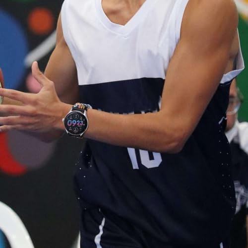 WOCCI 18mm Braided Nylon Watch Band for Men and Women, Quick Release, Silver Stainless Steel Buckle (Camo)