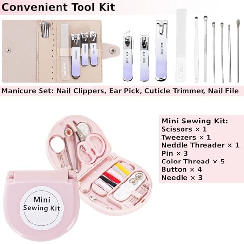 Wedding Day Emergency Kit for Bride, 39 Pc Essential Items for Brides Daily Use Women Wedding Gift, Travel Kit Personal Care Survival Set with Bride Makeup Bag - Wedding Emergency Kit Supplies4