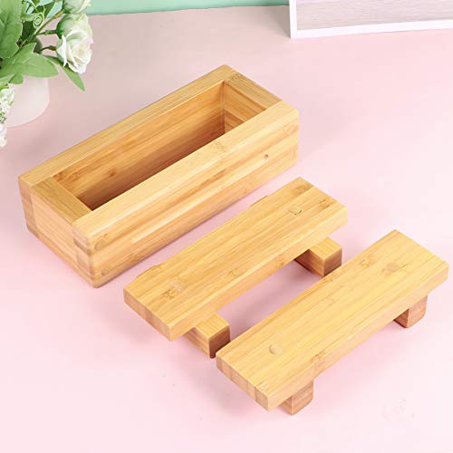 Hemoton Wood Rectangular Sushi Mold Oshizushi Press Mold Bamboo Wooden Box For Home Restaurant Homemade Sushi Supplies #TOP5