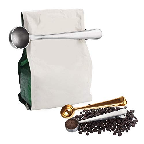 Cucchiai da Cucina Cucchiai in Acciaio Inox, utensile da Cucina con Clip di Tenuta Cucchiaino da caffè, Cucchiaio Creativo per misurare Il Gelato e Il Latte in Polvere