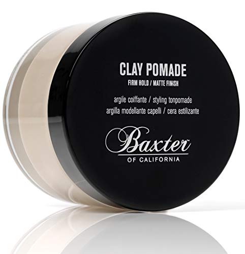 Baxter of California Clay Pomade for Men | Matte Finish | Strong Hold | Hair Pomade | 2 fl. oz.