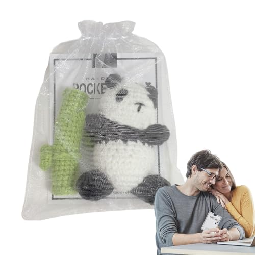 Imagen de Peluche Panda de ganchillo