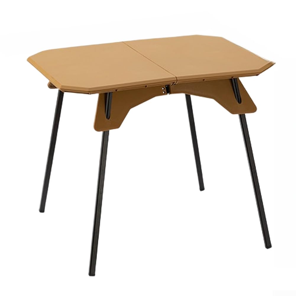 Table pliante portable avec hauteur réglable pour camping, pique-nique, barbecue, randonnée, plage et voyage, utilisation en plastique ABS et pieds en alliage d'aluminium (noir)