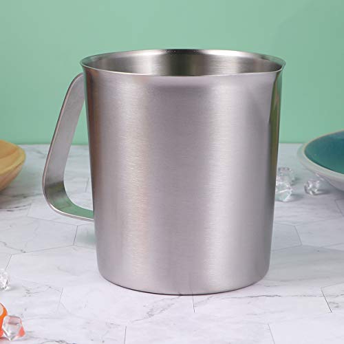 Jarra de espumador de leite Yarnow de aço inoxidável, copo de café expresso latte Art Cup copo medid