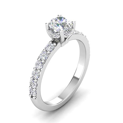1.00ctw Diamond Solitaire Engagement Ring in 14k White Gold (1.00ctw, H-I, I2-I3)3