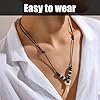 CYNOSURETECH Shark Tooth Necklace With Wooden Beads, Vintage Pendant, Men's Charm, Casual Style Jewelry #3