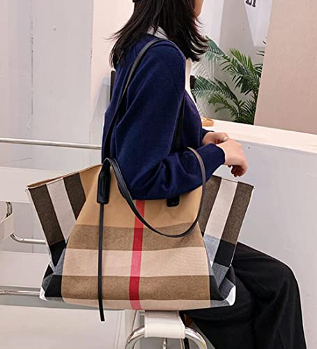 Handbags For Women Canvas Fashion Large Capacity Roomy Bag Ladies Crossbody Purse Fashion Tote Top Handle Satchel 2023 #TOP4