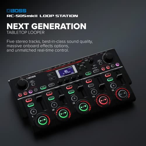 Image of BOSS RC-505MKII Loop Station and Hosa CSS-110 10' TRS to TRS Balanced Interconnect Cable Bundle