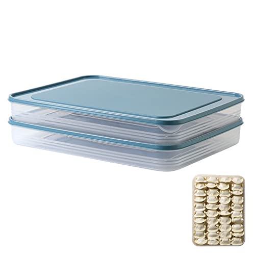 キチン収納 冷蔵庫用 ギョーザケース蓋付き 餃子保存ボックス 冷凍餃子ケース 冷凍餃子箱 家庭用 冷蔵庫用 キッチン収納 大容量 ギョーザケース 蓋付き 2個入れ