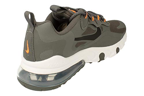 Nike Air Max 270 React GS Running Trainers CZ4197 Sneakers Shoes (UK 3.5 us 4Y EU 36, Iron Grey Black Total Orange 001)3