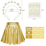 Zoom IMG-1 sprinlot metallico gonna oro donna Zoom IMG-1 sprinlot metallico gonna oro donna