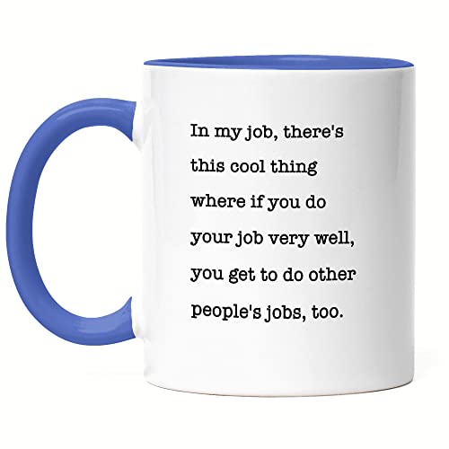 Hey!Print Büro-Tasse Blau Lustiger Spruch Kollegen Job Überstunden Output Aufgaben Effizienz Geschenkidee Chef Hey!Print Büro-Tasse Blau Lustiger Spruch Kollegen Job Überstunden Output Aufgaben Effizienz Geschenkidee Chef