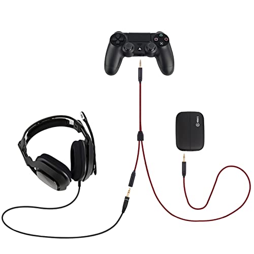 Image of HD60 Chat Link Audio Adapter Replacement, 6.9ft, Red, 3.5mm Male-to-Male, Gaming Cables, Compatible with Elgato HD60 Series, Switch PS5 PS4 Xbox One X /S, Headphones