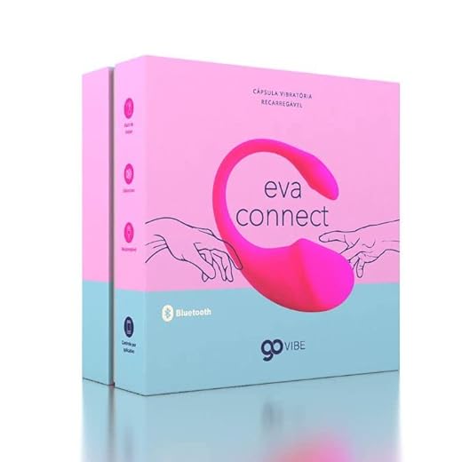 Vibrador Go Vibe Eva Connect com Aplicativo Bluetooth 10 Estágios de Vibração Original e Lacrado A Sós