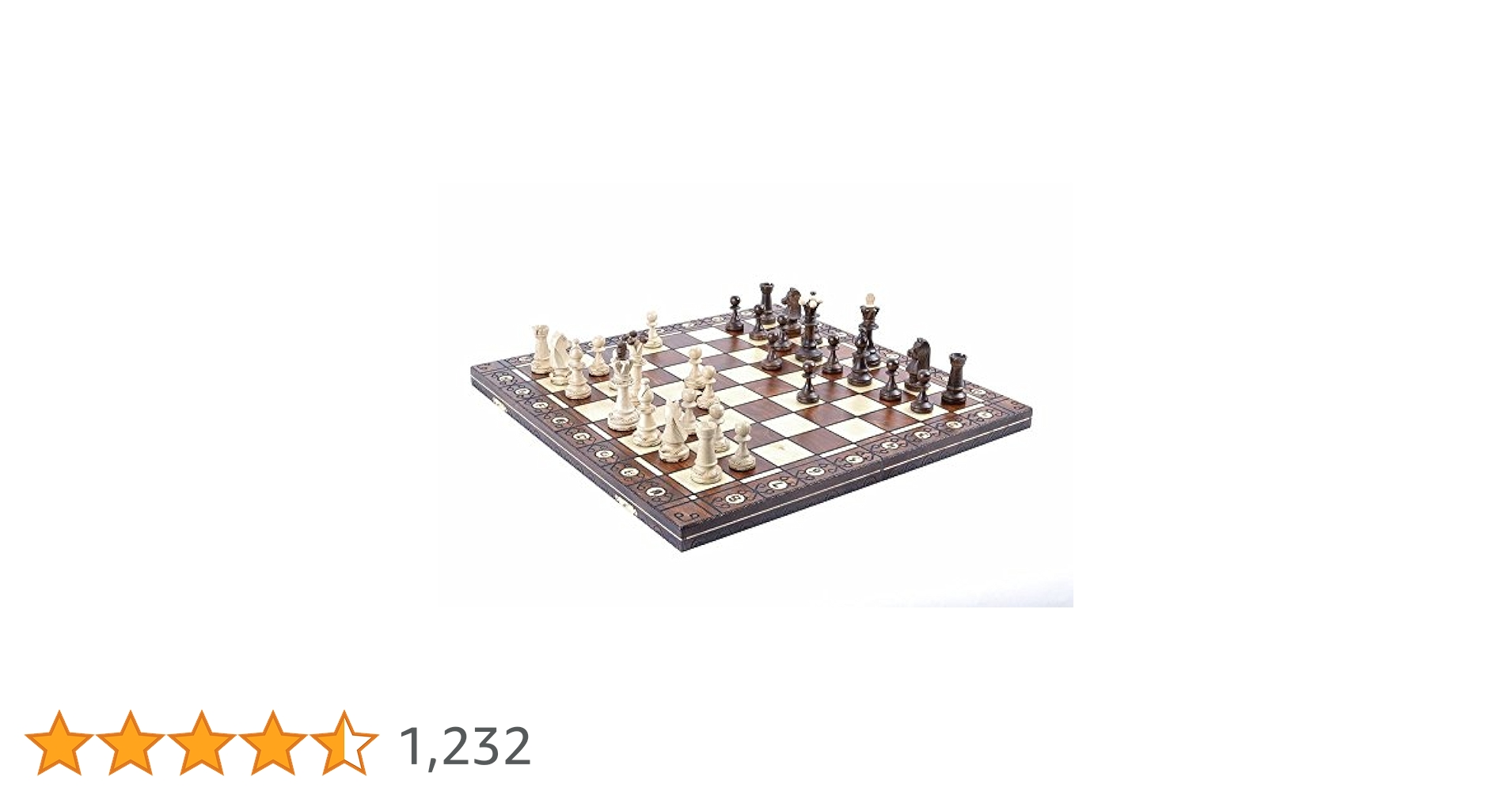 ［送料無料］ポーランド製 木製チェス コンスル Amazon | Wegiel ポーランド製 木製チェスセット 48cm Consul