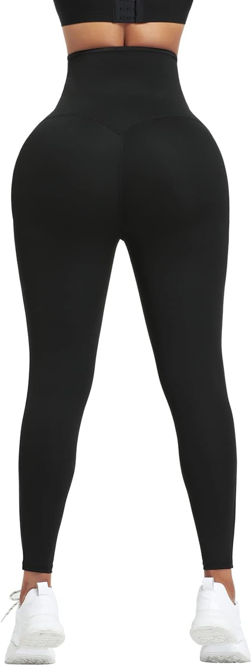 huiming Sauna Sweat Pants Shorts Slimming Compression Workout Thermo Waist Trainer for Women Leggings Body Shaper Weight Loss - Image 5