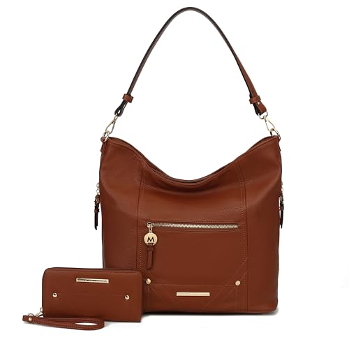 Image of MKF Collection Shoulder Bag for Women, Vegan Leather Top-Handle Crossbody Bag Handbag Purse by Mia K