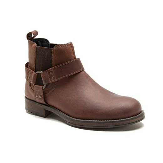 Red Tape Albany, Botas Chelsea para Hombre, Marrón (Wood 0), 44 EU