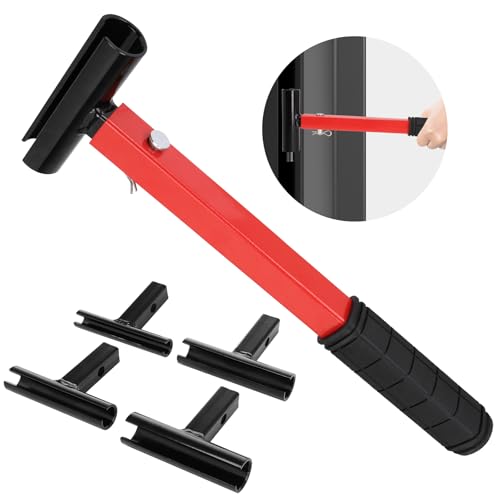 Door Hinge Adjustment Tool Set,4 Size with Replacement Rounds-Hinge Gap Adjusting Wrench,Durable Steel Construction Door Hinge Repair Spanner Adjustable Wrench Tool, Upgrade Steel Repair Spanner