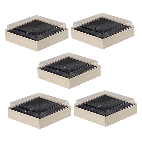 BRIGHTFUFU 5pcs Boxes Portable Sushi Box Food Grade Meal Containers for Sashimi Snacks and Desserts Odorless Heat Resistant Design for Daily Use