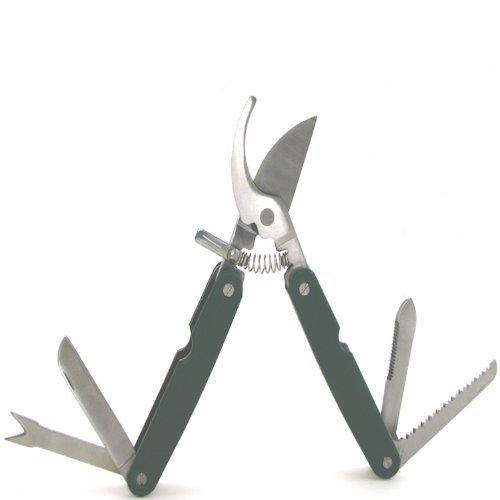 Pruning Shears (Multifunction, 6 Tools, Foldable, with Belt Case)