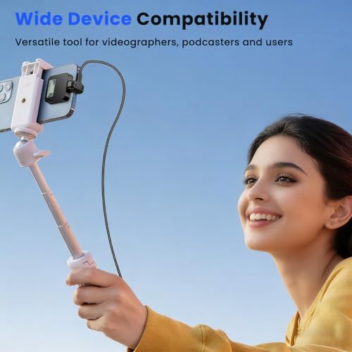 Image of ZORBES USB Type-C to Type-C OTG Adapter for Lavalier Microphone, 180 U-Shaped USB-C Male to Female Connector, Fast Charging & 480mbps Data Transfer, Elbow Converter for DJI Mic Mini, Mic3