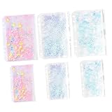 SAFIGLE 6個手帳用収納袋 厚手ジッパーポーチ バインダー用ポケット オフ