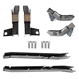 ECOTRIC 6PCS Trail Control Arm Skid Plate Frame Rust Repair Kit Compatible with 1997-2002 Jeep Wrangler TJ (Front & Center & Rear) 3 Packages