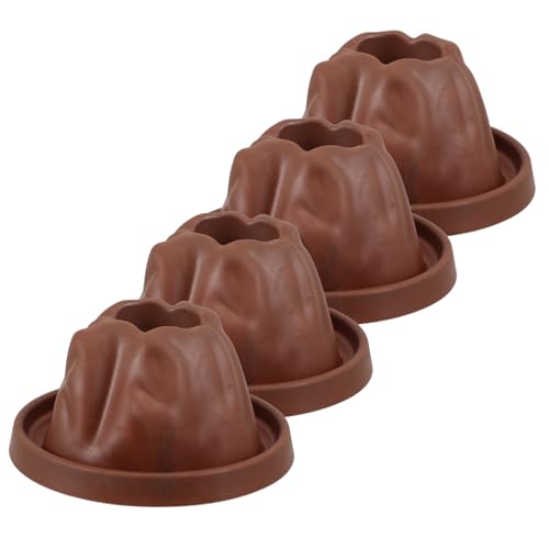 BRIGHTFUFU 4個 火山模型 リアルな噴火火山ベース付き科学プロップ 教育用装飾 恐竜動物シーン演出可能