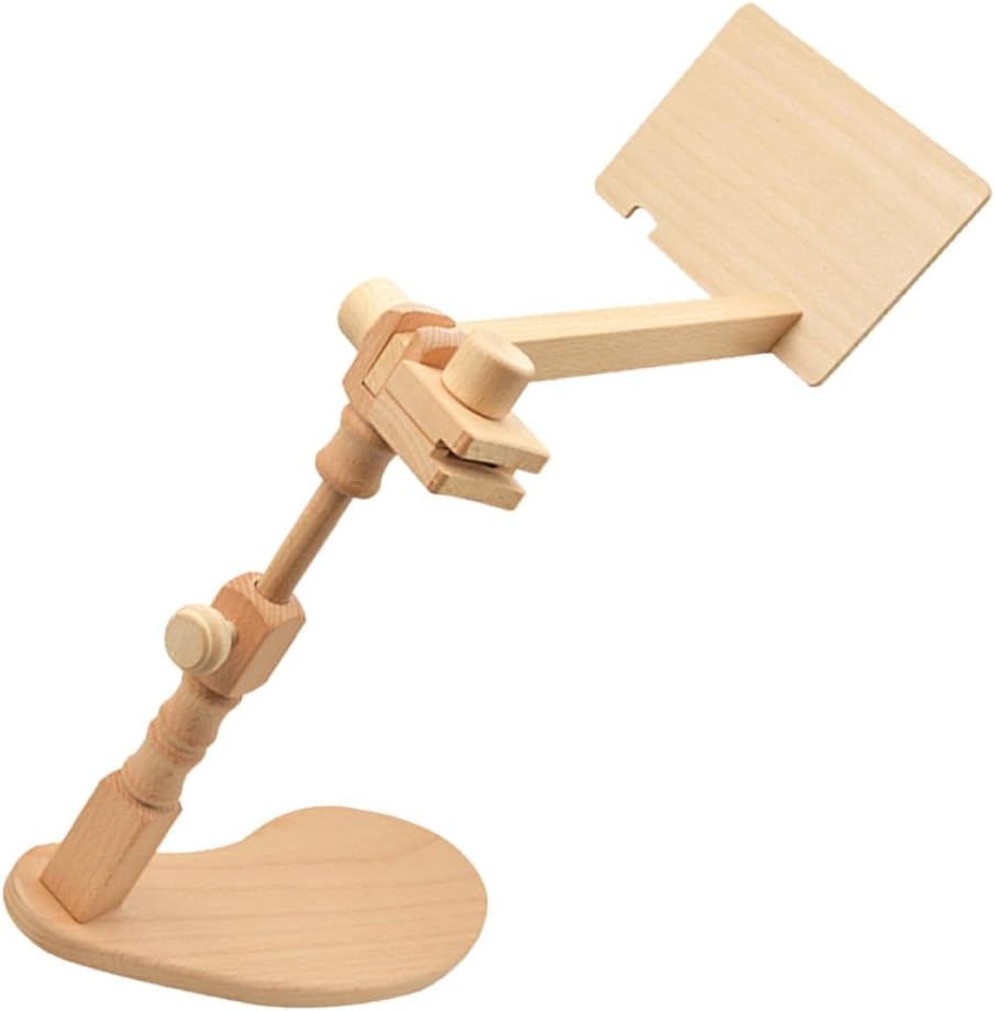 ibasenice Adjustable Wooden Embroidery Frame Stand Beech Cross Stitch Holder DIY Craft Accessory Desktop Embroidery Tool for Needlework Enthusiasts and Hobbyists