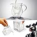 Produktbild UChic 1 STÜCKE Kuh Euter Shaped Milchbeständige Isolierung Hitze doppelwandige Creme Doppelverglasung Milchkännchen Tasse Glas Wein Bier Trinken Klare Flasche Becher
