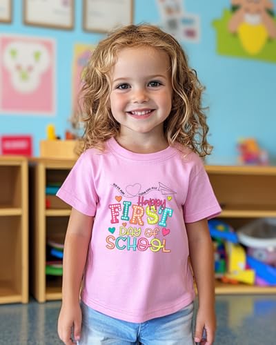 Image of Kindergarten Shirt for Girls Boys Kids Toddler First Day of School Shirts Back to School in My Kindergarten Era Tshirt 2T-7Y