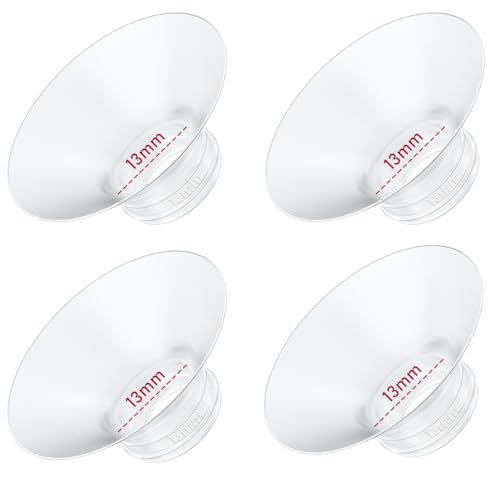 Image of 4PC Flange Insert 13mm Compatible with Momcozy M5 /M6 /M9 /S12 Pro /V1 Pro /V1 Pro Breast Pump, Fit for Eufy /Elvie /Medela /Spectra /Lansinoh /NCVI /Lansinoh /TSRETE with 24mm Flange /Shield Breast Pump