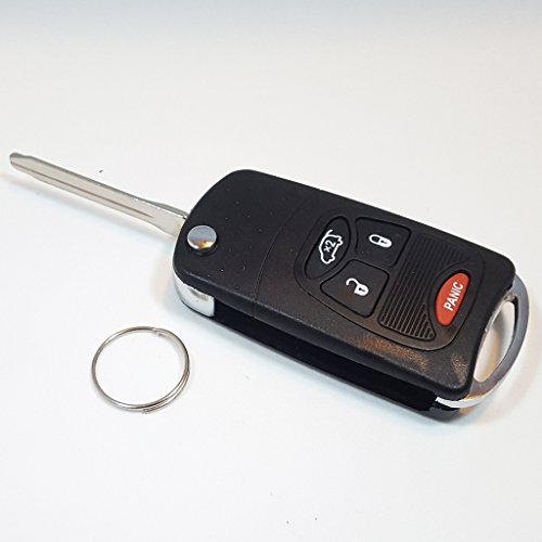 Ri-Key Security Carcasa modificada para llave abatible para Dodge RAM 2006-2009 con 4 botones 2B