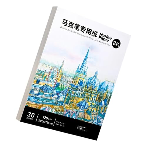 8K マーカー両面プルーフシート 30 枚パック プロの描画とスケッチ用 マーカー用の厚い画用紙 フレンドリーなシート 厚いクラフト スムーズマーカースケッチ