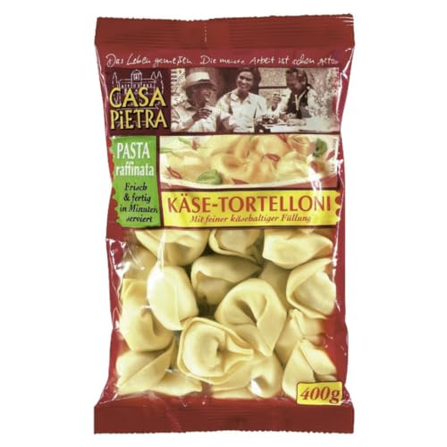 Casa Pietra Käse-Tortelloni mit feiner käsehaltiger Nudeln 400 gr [Frischegarantie]