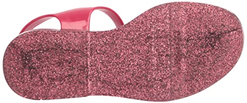 Image of mini melissa Mar Hot Sandals for Babies & Toddlers - Sparkly Sandals w /Heart Buckle & Bow for Baby Girls, Kids Jelly Shoes