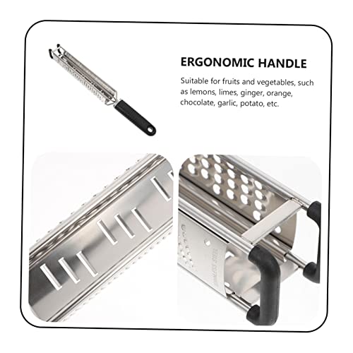 Rallador multifuncional de acero inoxidable y plástico miniatura 2